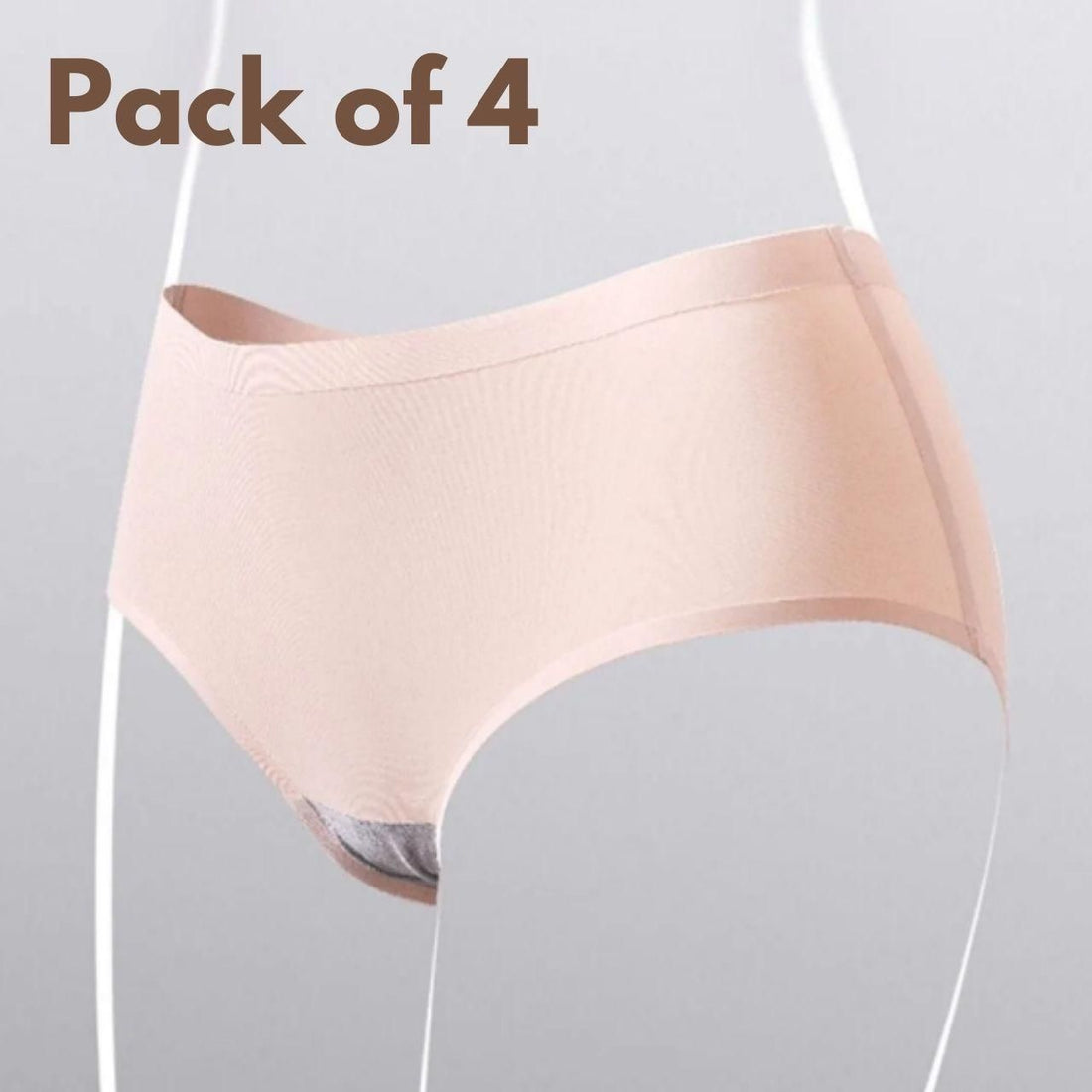 Womens Leak Proof Panties Personal Care (Pack of 4) Assorted Color