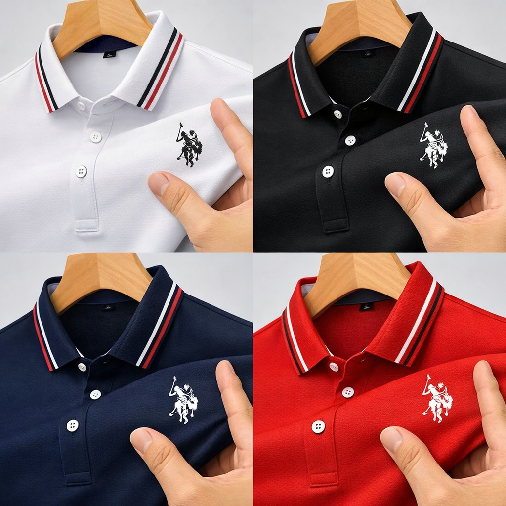 Men’s Polo Neck Half Sleeve T-Shirts (Combo of 4)