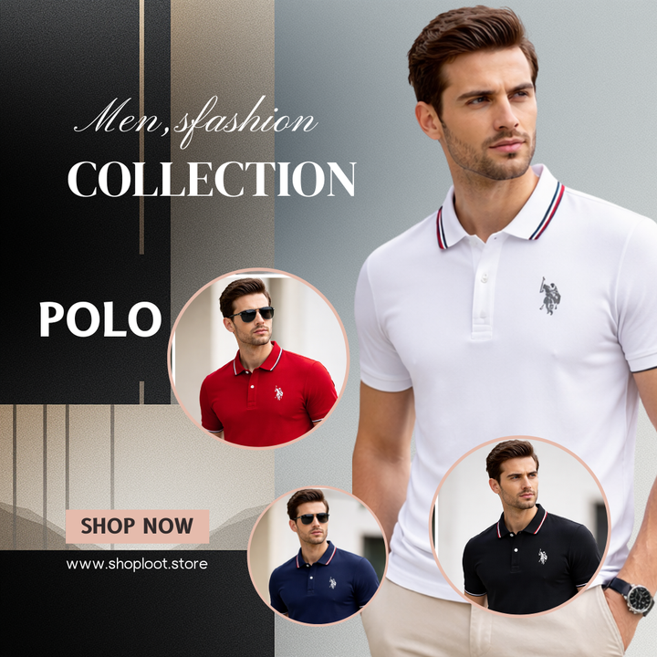 Men’s Polo Neck Half Sleeve T-Shirts (Combo of 4)